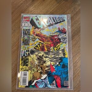 Marvel Excalibur Comic with Holographic Color Cover - Red, Blue, Yellow